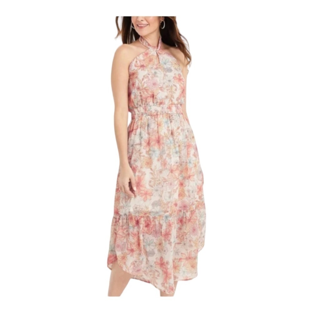 Maurice's Floral Halter Midi Dress Size XXL